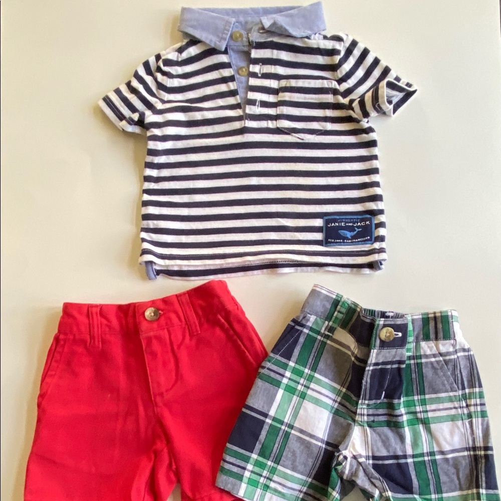 Janie & Jack Shorts & Shirt Bundle